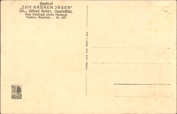 Ak Itzenbüttel Jesteburg in Niedersachsen, Gasthof zum grünen Jäger