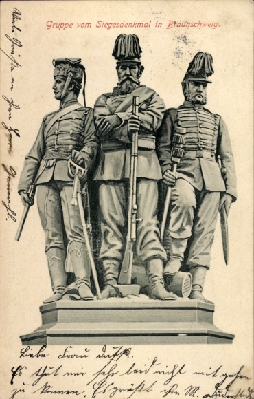 Ak Braunschweig in Niedersachsen, Siegesdenkmal