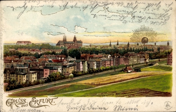 Chromo-Litho Erfurt in Thuringia, general view