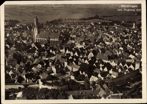 PC Nördlingen in Swabia, aerial photo