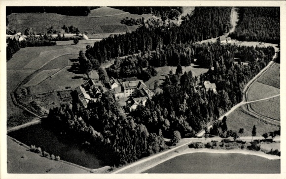 Postcard Clausthal Zellerfeld in the Upper Harz, Erbprinzentanne, aerial photograph