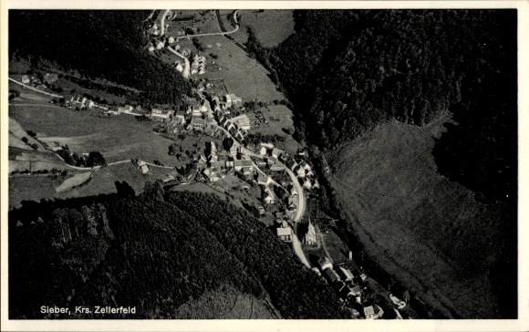 Ak Sieber Herzberg am Harz, luchtfoto