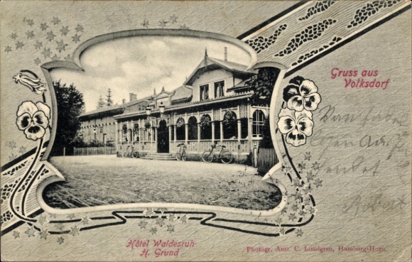 passe-partout Ak Hamburg Wandsbek Volksdorf, Hotel Waldesruh