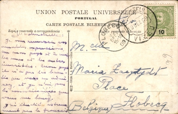 Postcard Minho Portugal, Coroça, capa de junco, Costume