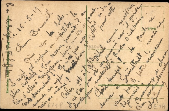 Postcard Grünstadt in der Pfalz, Asselheimerstrasse