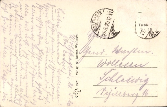 Postcard Wolfhagen Hessen, partial view of the city from Teichberg