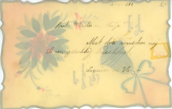 Celluloid PC flower, bell, bow