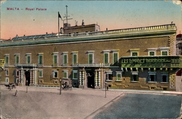 Postcard Malta, Royal Palace, Royal Palace