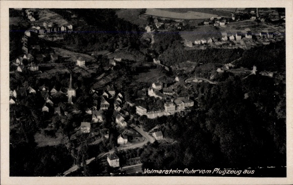 Postcard Volmarstein Wetter an der Ruhr, aerial photograph