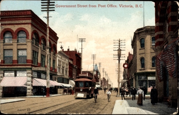 PC Victoria British Columbia Canada, Government Street, Post Office