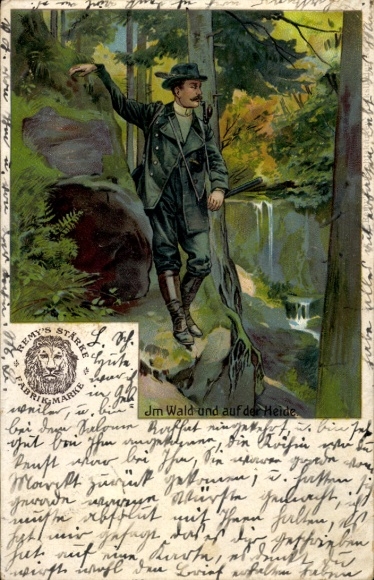 Artist Chromo-Litho In the forest and on the heath, hunter, Remy's strength