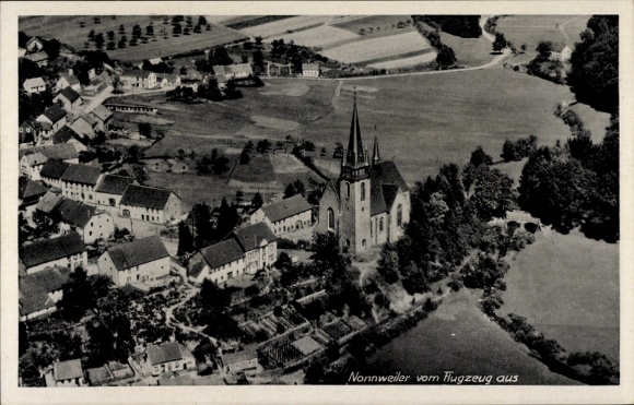 Ak Nonnweiler Saarland, luchtfoto