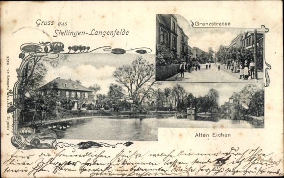 PC Hamburg Eimsbüttel Stellingen Langenfelde, old oaks, border road