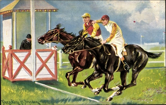 Artist PC Donadini Jr., paardenraces, finishlijn
