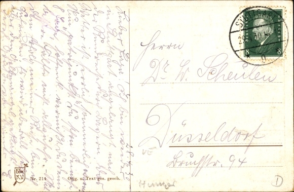 Artist Postcard Boettcher, Hans, Des is the Schwob, Swabian folk costumes
