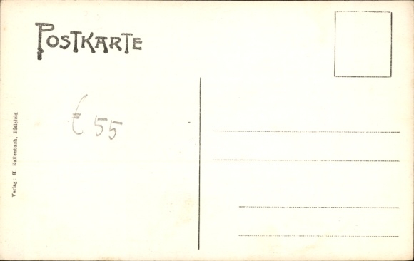 Postcard Lübbecke in Westphalia, Motor Car Company, Restaurant, Bus