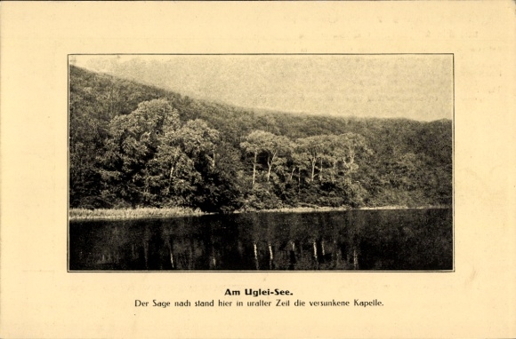 Ak Eutin in Ostholstein, Am Ugleisee, Uferpartie, Wald
