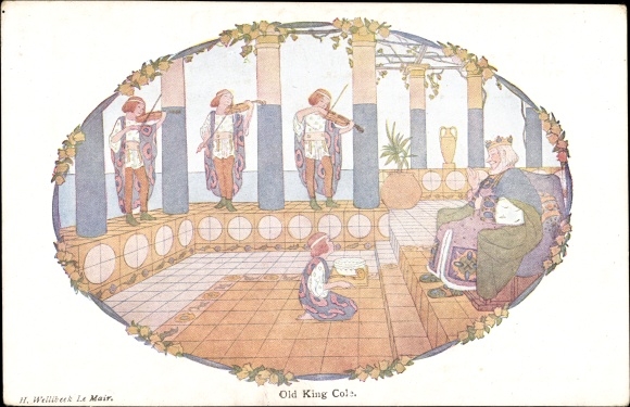 Artysta KP Willebeek le Mair, H., Little Songs of Long Ago, Old King Cole