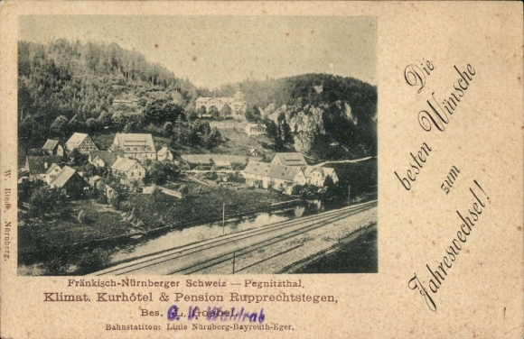 Ak Rupprechtstegen Hartenstein an der Pegnitz Mittelfranken, Kurhotel und Pension