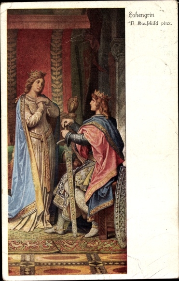 Kunstenaarskaart Hauschild, W., Lohengrin