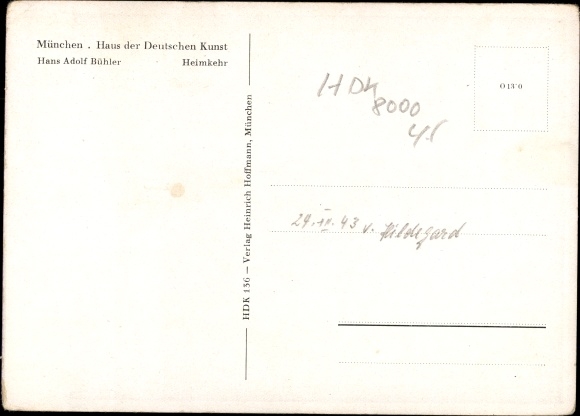 Künstler Ak Bühler, Hans Adolf, Heimkehr, HDK Nr. 136