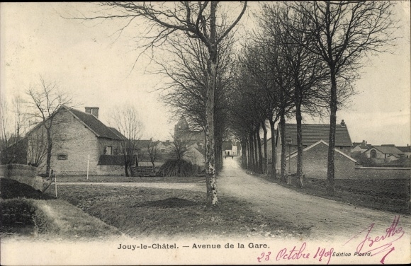 Ak Jouy le Châtel, Avenue de la Gare