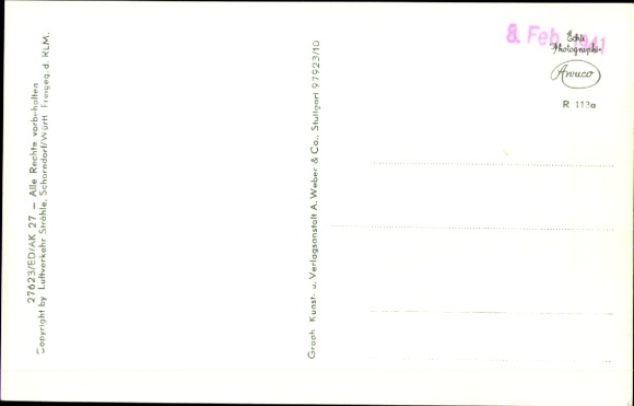 Postcard Penzberg in Upper Bavaria, aerial photograph