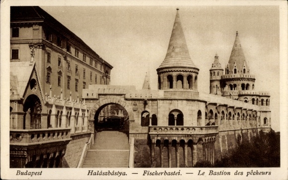 KP Budapest Węgry, Halászbástya, Baszta Rybacka, Le Bastion des pêcheurs