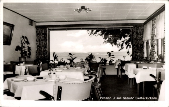 Ak Sielbeck Eutin Schleswig Holstein, Pension Haus Seeruh, Gastraum