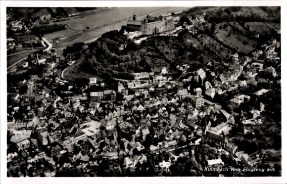 Postcard Kulmbach in Upper Franconia, aerial photograph