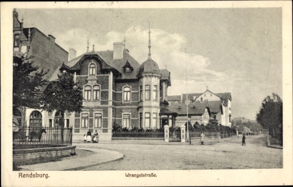 Postcard Rendsburg in Schleswig Holstein, Wrangelstraße