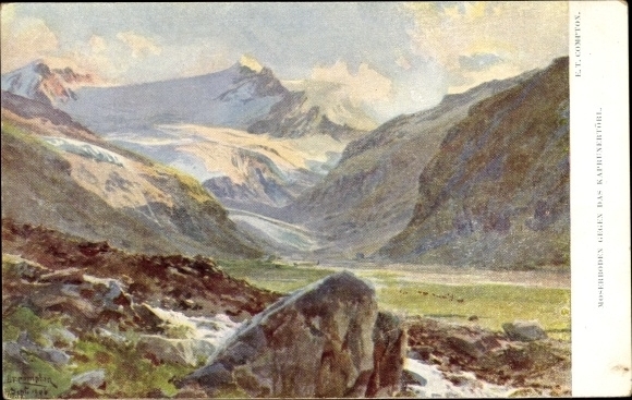 Artist PC Compton, Edward Theodore, Moserboden against Kapruner Tal