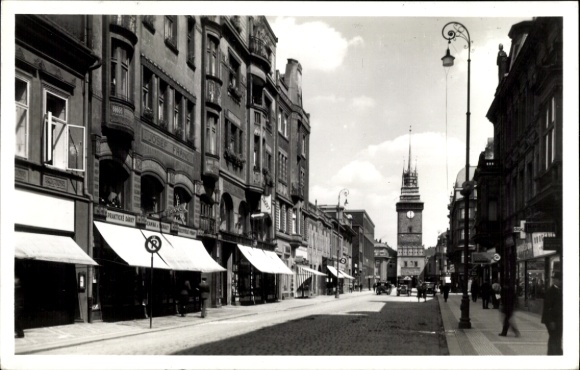 Ak Pardubice Pardubitz Stadt, Wilsonova trida