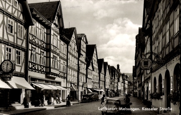 Postcard Melsungen in Hessen, Kasseler Straße, restaurant
