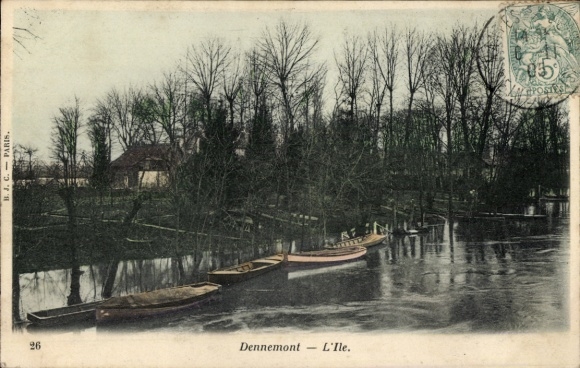 Postcard Dennemont-Yvelines, Ile