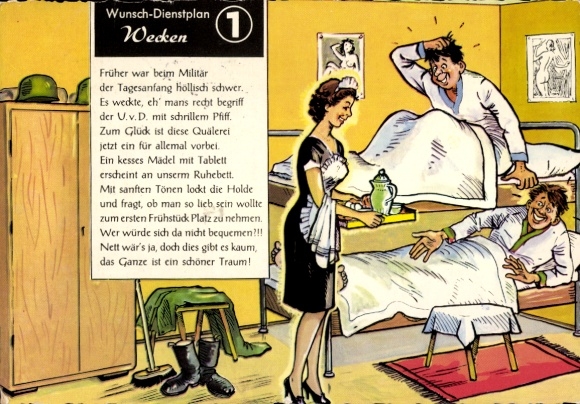 Artist PC German Bundeswehr, desired roster, waking, waitress