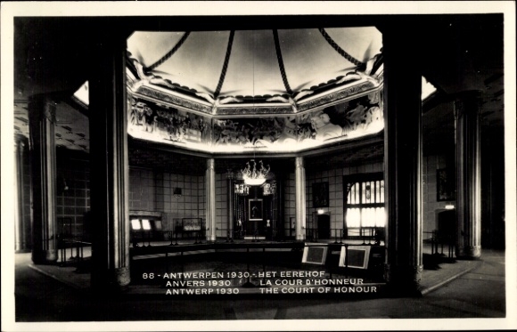 PC Anvers Antwerp, Exposition, Wereldtentoonstelling, World Exhibition 1930, Eerehof Cour d'honneur