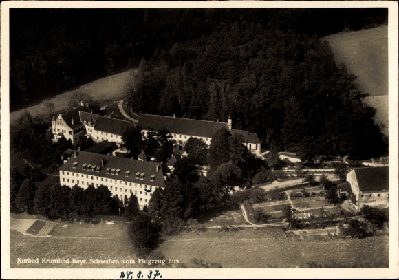 PC Krumbach in Swabia, Krumbad, aerial photo