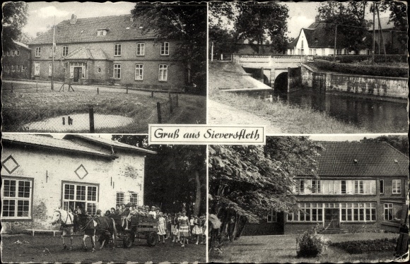 Ak Sieversfleth Tetenbüll in Noord-Friesland, jeugdvakantiehuis Haus Eiderstedt