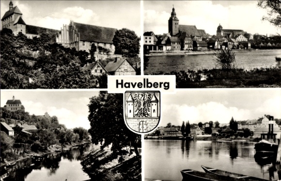 Postcard Havelberg in Saxony-Anhalt, various views of townscapes, old buildings