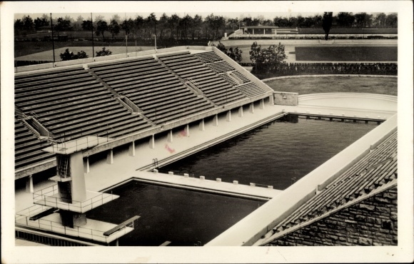 PC Berlin Charlottenburg Westend, Reichssportfeld, view of the German arena on the swimming stadium