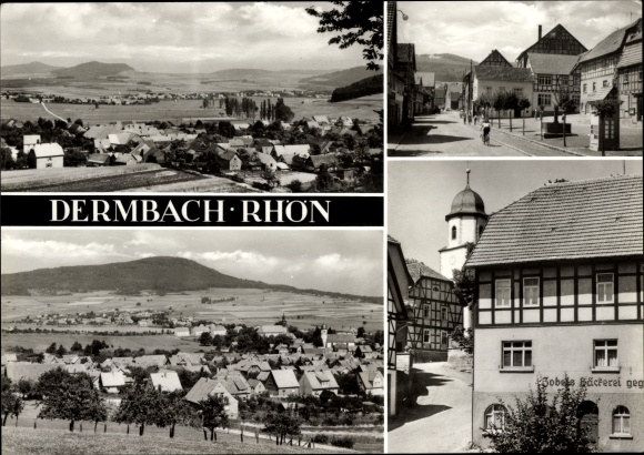 PC Dermbach in der Röhn Thuringia, panorama, town views, bakery
