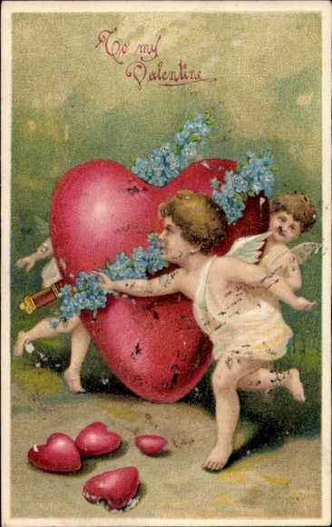Valentine's Day, Heart, Cupid
