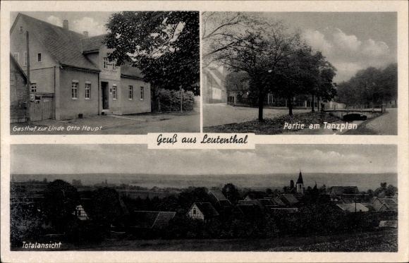 PC People Thal im Weimarer Land, Gasthof zur Linde by Otto Haupt, lot at the dance plan, total view