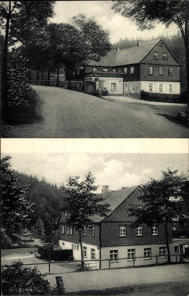 Postcard Waschleithe Grünhain Beierfeld in the Ore Mountains, Inn Osterlamm