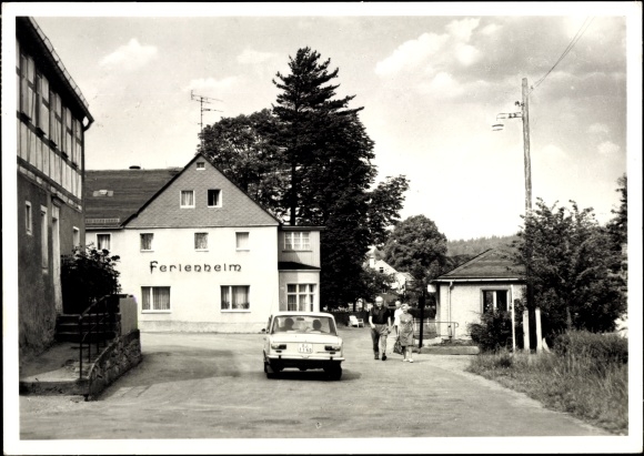 Ak Hetzdorf Halsbrücke in Midden-Saksen, vakantiehuis Goldpfeil, buitenaanzicht