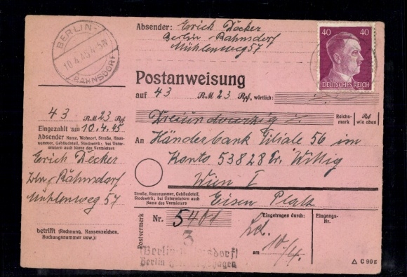 PAW No. 795 "Berlin Rahnsdorf 10.4.45"
