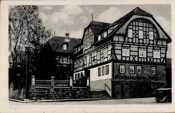 Postcard Dermbach in the Rhön Thuringia, Saxon Court