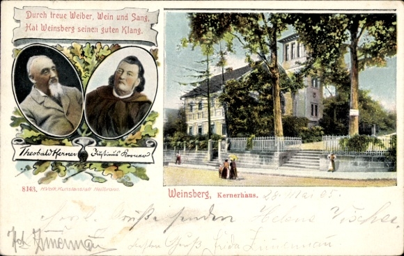 lito Weinsberg w dzielnicy Heilbronn, Portret Justinus Kerner, Theobald Kerner, Kernerhaus