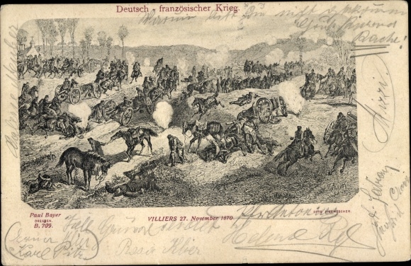 KP artystyczna Wojna niemiecko-francuska, bitwa pod Villiers 1870